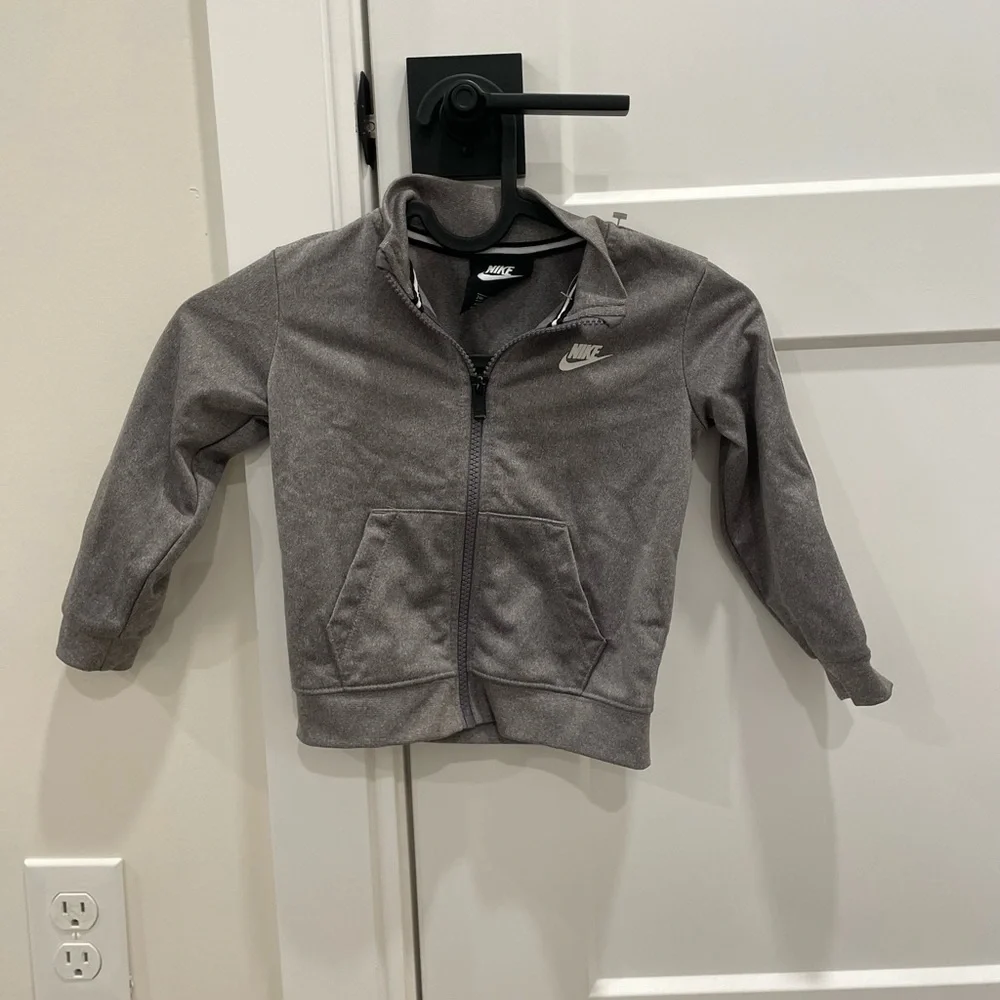 Nike Kids Charcoal Full-Zip Hoodie
